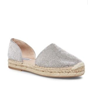 Steve Madden Amethyst Rhinestone Espadrilles 5.5 NEVER WORN
